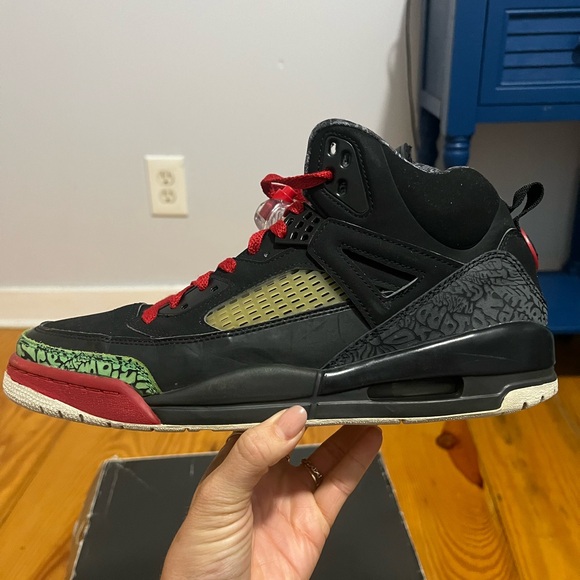 Jordan Spiz’ike OG Black/Varsity Red-Classic Green - Picture 3 of 5